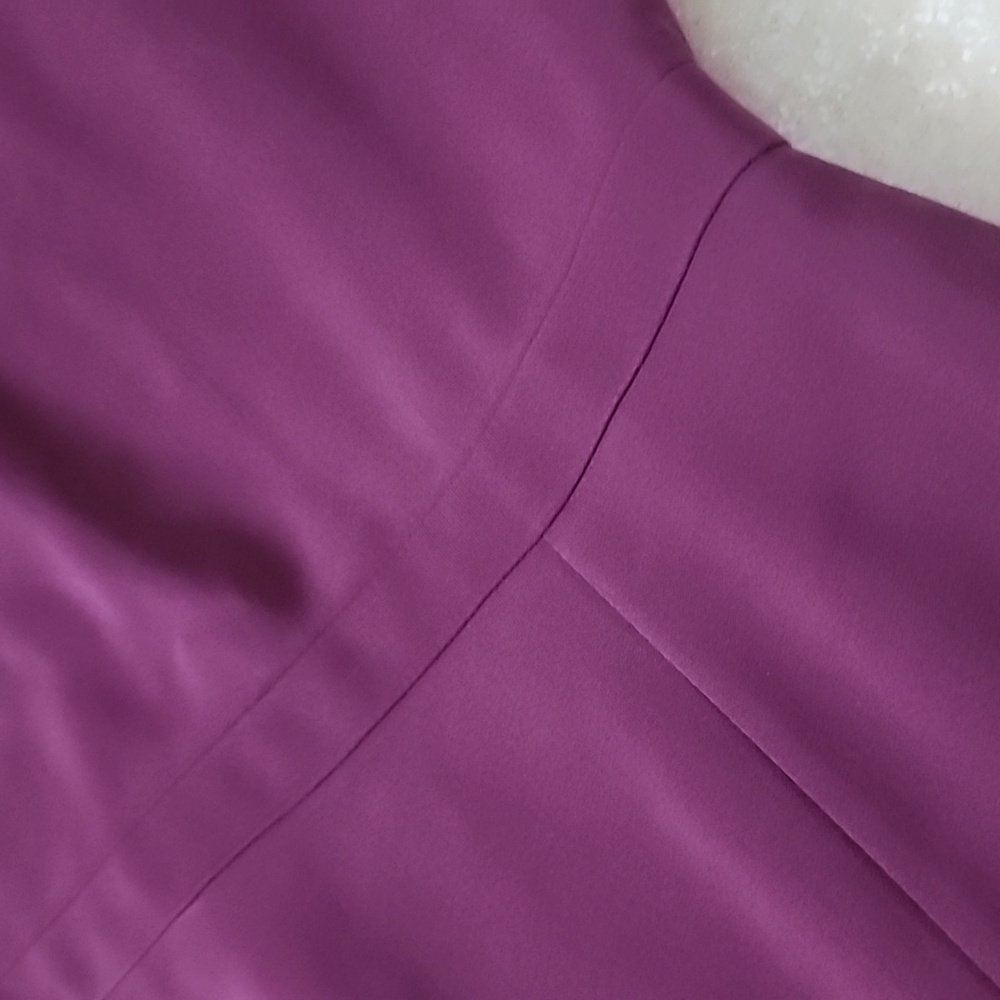 Gucci Plum Long Sleeve Silk Dress Size 42 For Size 4 In US - Picture 9 of 16
